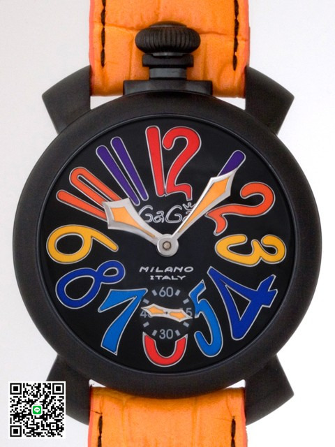 ガガ･ミラノ マニュアル 48mm 手巻き 5012.3 オレンジ皮 スーパーコピー