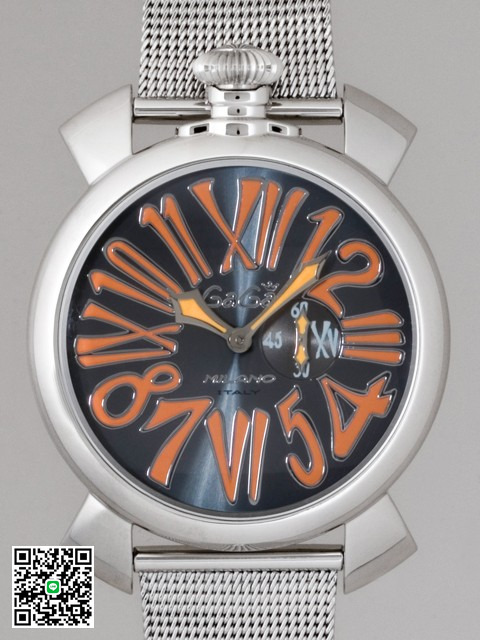 ガガ･ミラノ スリム46mm クォーツ 5080.4 SSブレス グレー スーパーコピー