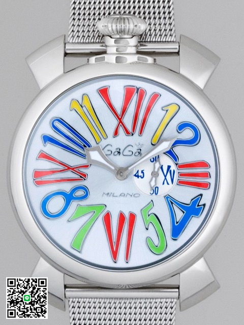 ガガ･ミラノ スリム46mm クォーツ 5080.1 SSブレス シルバー スーパーコピー