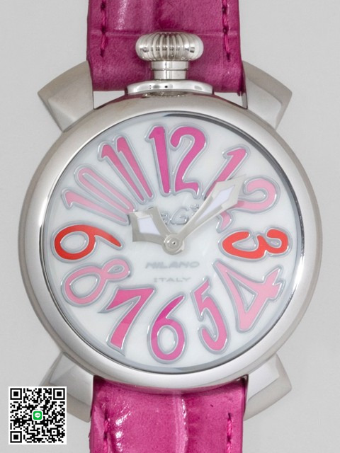 ガガ･ミラノ マニュアル40mm クォーツ 5020.6 チェリー皮 スーパーコピー