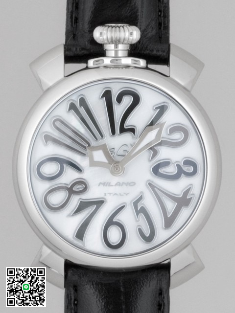 ガガ･ミラノ マニュアル40mm クォーツ 5020.5 ブラック皮 スーパーコピー