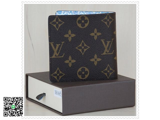 ルイヴィトン LOUIS VUITTON モノグラム 二つ折り札入れ 財布 M61675