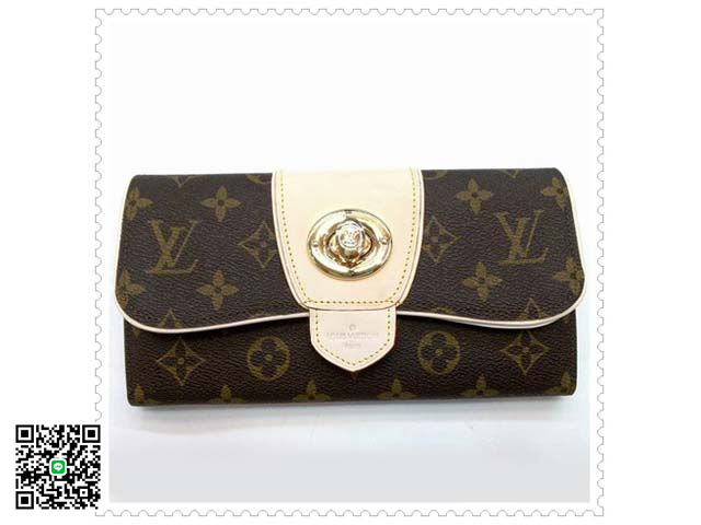 ルイヴィトン LOUIS VUITTON モノグラム ポルトフォイユ ボエシ 財布 M63220