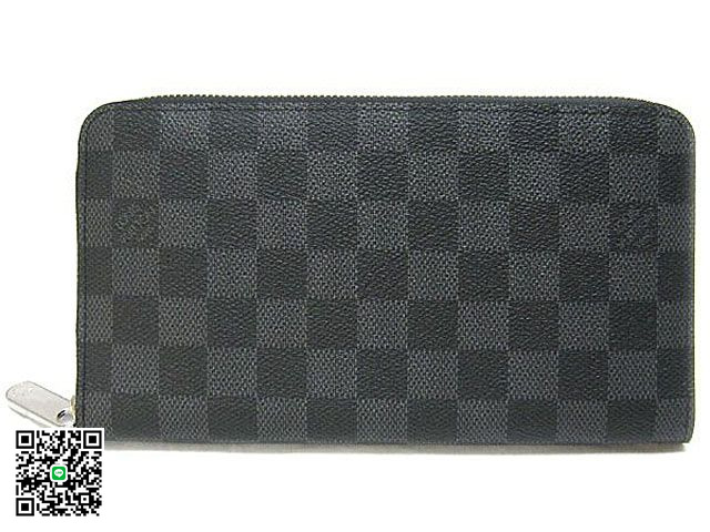 LOUIS VUITTON-ルイヴィトン ダミエグラフィット-ジッピー 長財布N63077 スーパーコピー