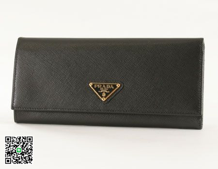 プラダ サフィアーノ ORO 長財布 ブラック 1M1132 スーパーコピー