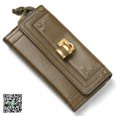 クロエ Chloe 長財布 PADDINGTON パディントン ダークオリーブグリーン 8ep042-7e422-645 スーパーコピー