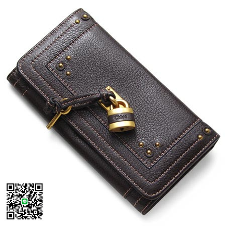 クロエ Chloe 長財布 PADDINGTON パディントン ダークブラウン8ep041-7e422-003 スーパーコピー