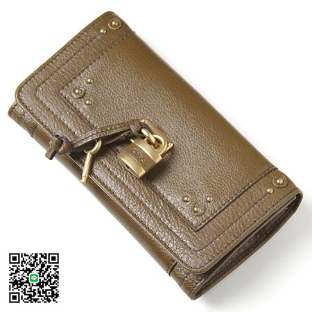 クロエ Chloe 長財布 PADDINGTON パディントン ダークオリーブグリーン 8ep041-7e422-645 スーパーコピー