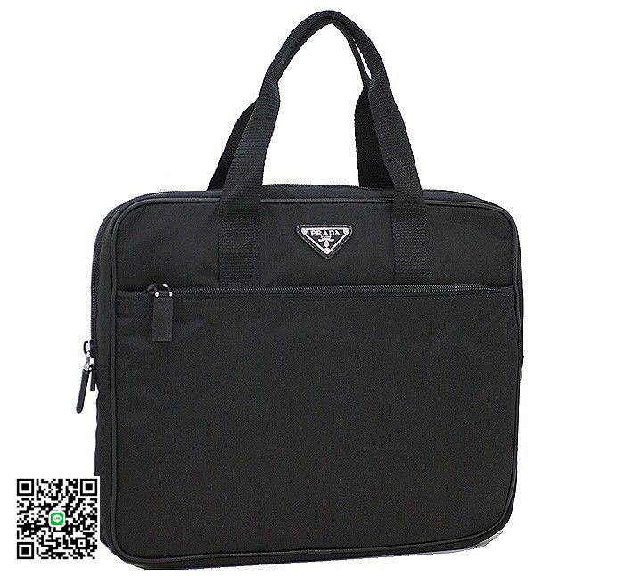 プラダ PRADA ブリーフケース ビジネスバッグ ナイロン メンズ ブラック VA0609 スーパーコピー