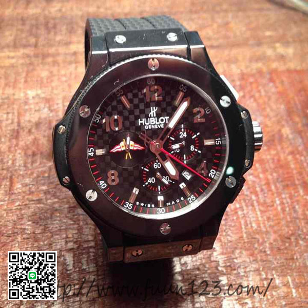 超美品 ウブロ ビッグバン ブラックカーボン HUBLOT-2015061206 格安出品 全然綺麗です スーパーコピー