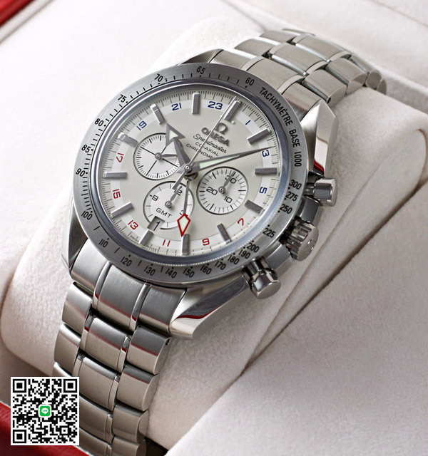 オメガ スピードマスター コーアクシャル GMT 3581-30 銀 スーパーコピー