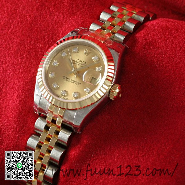 ロレックス 179173G レディース デイトジャスト ROLEX シャンパン スーパーコピー