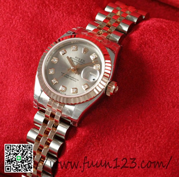ロレックス 179171G レディース デイトジャスト ROLEX グレー スーパーコピー