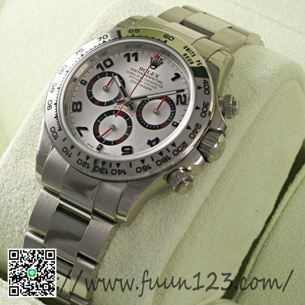 ロレックス デイトナ WG 銀/アラビア ROLEX 116509 スーパーコピー