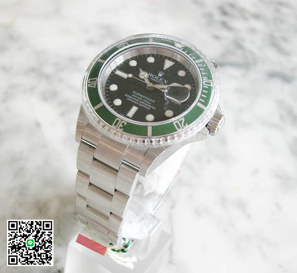 ロレックス オイスター パーペチュアル サブマリーナー ディト グリーンベゼル 16610LV スーパーコピー