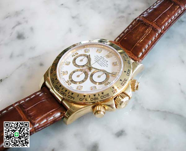 ロレックス デイトナ 16518G 自動巻 18KYG-case（40mm) 白文字盤 スーパーコピー