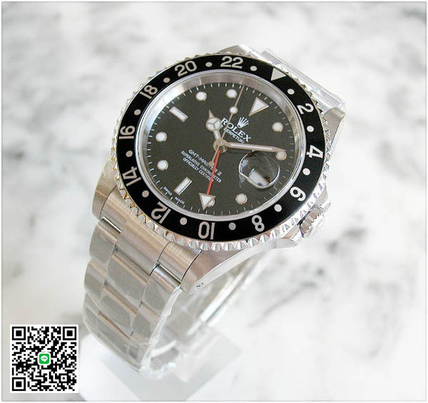 ロレックス GMT マスターII 16710 黒色ベゼル-case（40mm) 自動巻 スーパーコピー