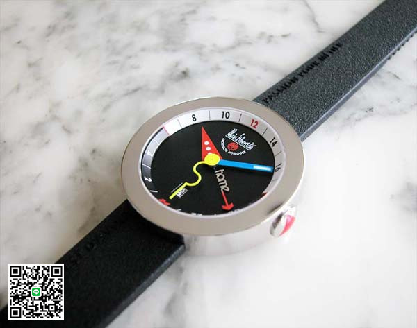 アラン・シルベスタイン ロンド GMT OG11 黒文字盤 黒色ラバーベルト スーパーコピー