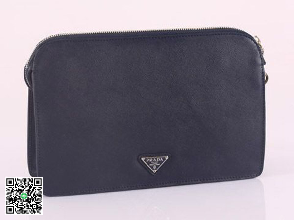 プラダ メンズセカンドバッグ カーフ シルバーグレ VR0051 スーパーコピー