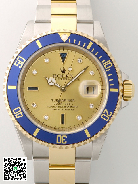 ロレックス ROLEX サブマリーナ デイト 16613SG シャンパン 自動巻 スーパーコピー