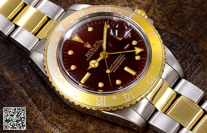 ロレックス GMT-MASTER/GMTマスター 16753 フジツボ/ブラウン 自動巻き スーパーコピー