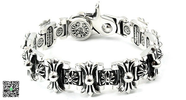 クロムハーツ ブレスレット（Chrome Hearts）H（エイチ）リンククロスクリップブレスレット CB57 スーパーコピー