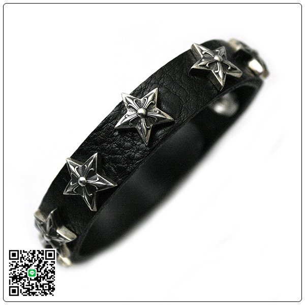 クロムハーツ ブレスレット（Chrome Hearts）2ボタン2スナップ・スター・ブレスレット CB87 スーパーコピー