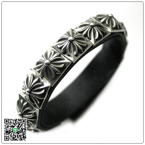 クロムハーツ ブレスレット（Chrome Hearts）ゼロ・ブレスレット・ブラック・ライトレザー CB83 スーパーコピー