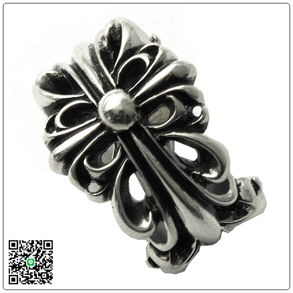 クロムハーツ リング/指輪（Chrome Hearts）ダブルフローラルクロス CR61
