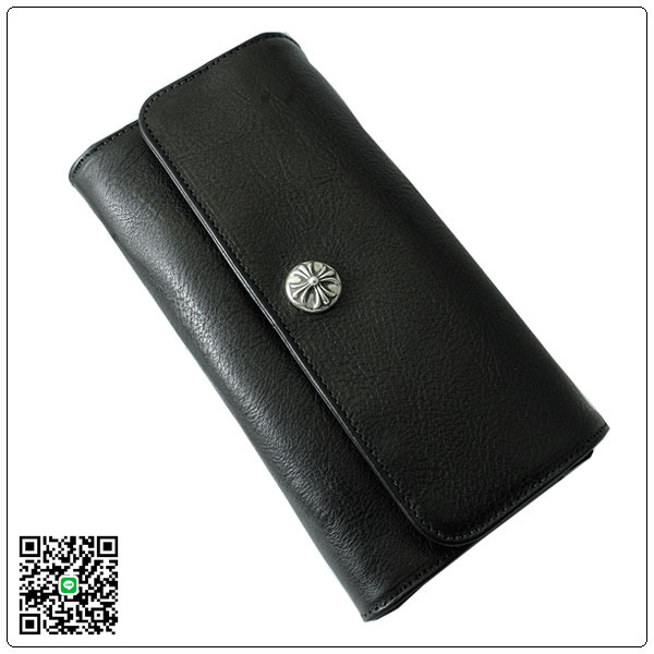 クロムハーツ 財布（Chrome Hearts）ジュディ・ブラック・ヘビーレザー CW270BK スーパーコピー