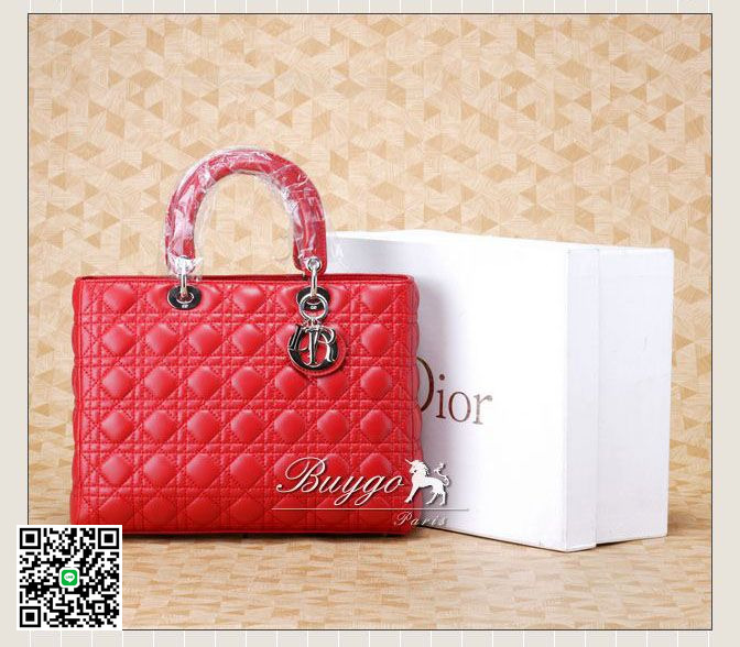 クリスチャン・ディオール バッグ 2012年春夏 レッド カナージュハンドバッグ VRB44511 DIOR