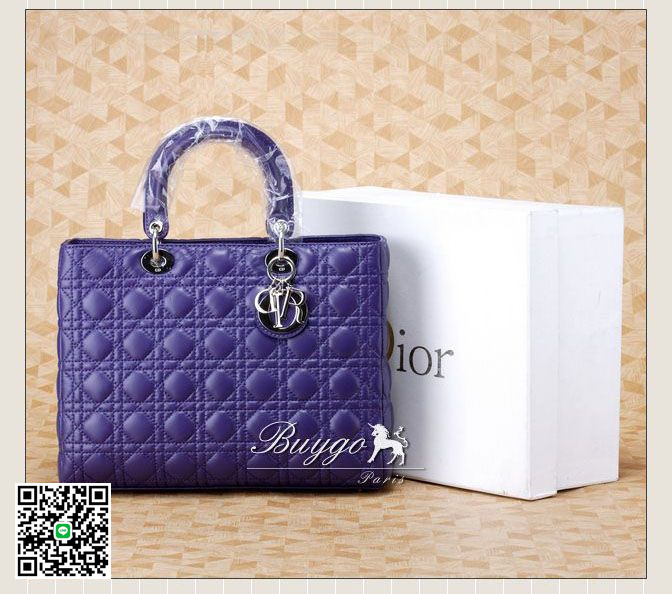 DIOR/ディオール バッグ 2012年春夏 ブルー カナージュハンドバッグ VRB44513 DIOR
