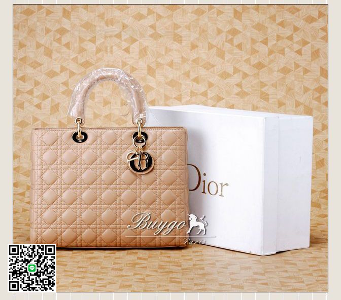 DIOR/ディオール 2012年春夏バッグ べージュ カナージュハンドバッグ VRB44515 DIOR