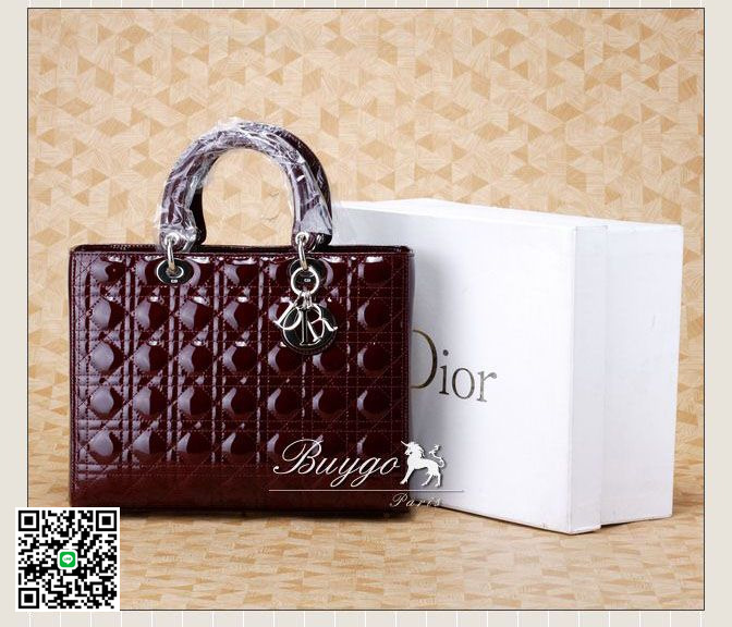 DIOR/ディオール 2012年春夏バッグ ボルドー カナージュハンドバッグ VRB44516 DIOR スーパーコピー
