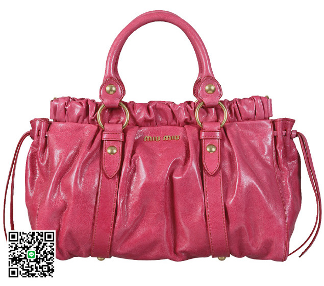ミュウミュウ 2012年春夏新作VITELLO LUXショルダー付 ハンドバッグ RT0383 X72 F0505