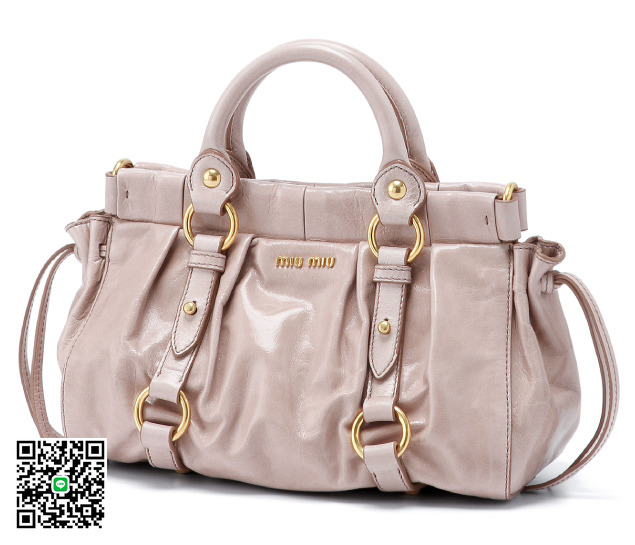 ミュウミュウ 2013年春夏新作VITELLO LUXショルダー付 ミニハンドバッグ RN0647 X72 F0236
