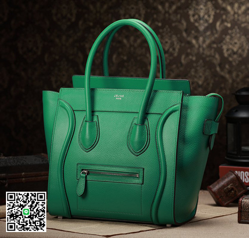 セリーヌ 2017年春夏新作ラゲージ ミニショッパートートバッグ コバルトプルー CELINE-3309