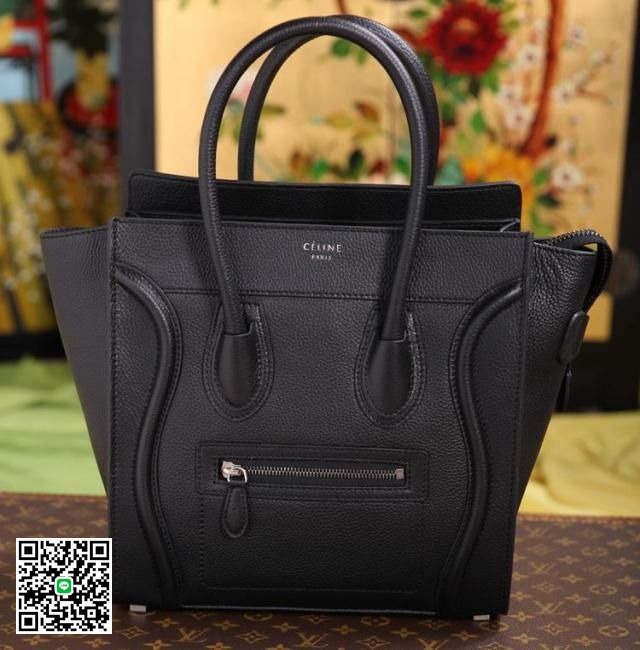 セリーヌ CELINE-003 ラゲージミニショッパー トートバッグ ライトレッド