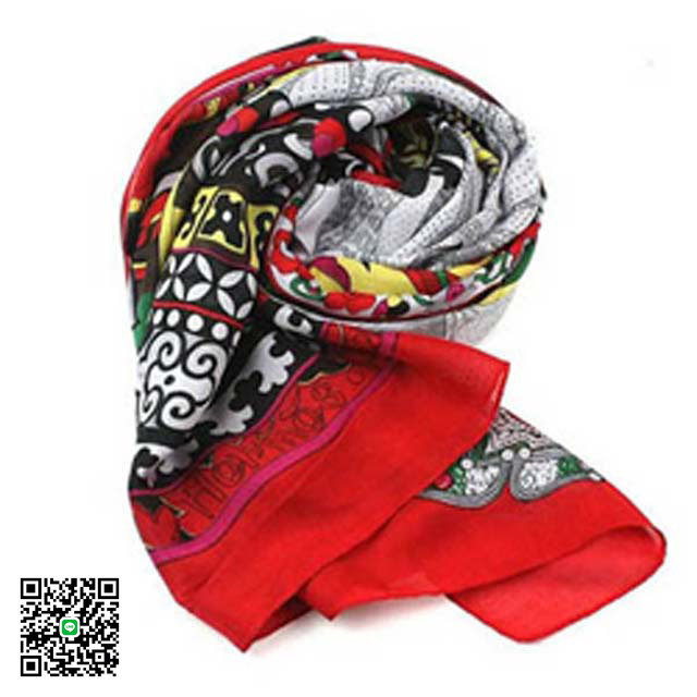 エルメス スーパーコピー シルク二重マフラー レッド HR12588